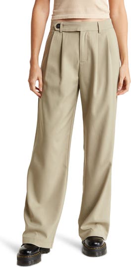 Know One Cares Pleated Front High Waist Pants | Nordstromrack