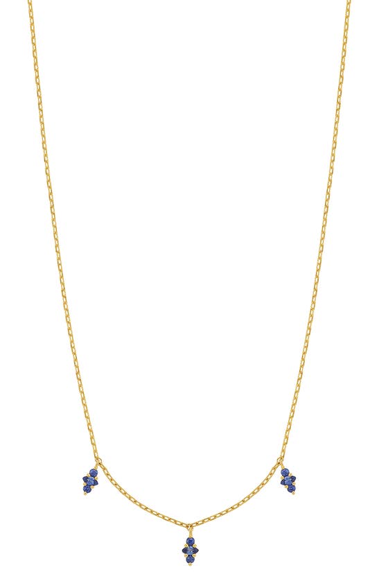 Bony Levy Gem Station Necklace (nordstrom Exclusive) In 18k Yellow Gold - Sapphire