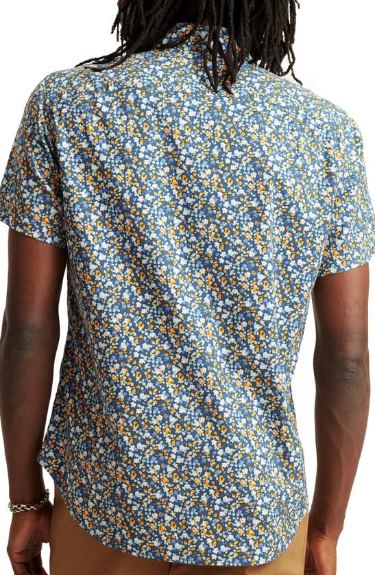 Shop Bonobos Riviera Floral Short Sleeve Stretch Cotton Button-up Shirt In Vell Floral C41