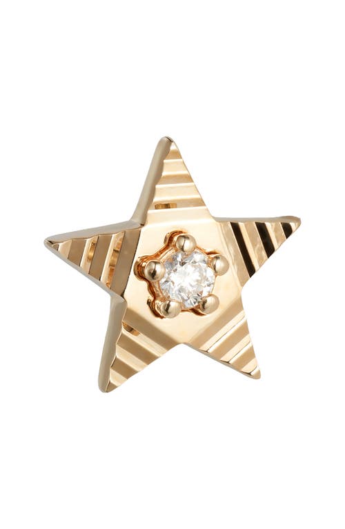 Shop Dana Rebecca Designs Diamond Fluted Star Stud Earrings In Yellow Gold