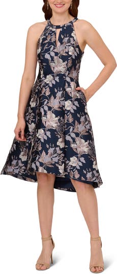 Adrianna Papell Floral Jacquard Cocktail Dress Nordstrom