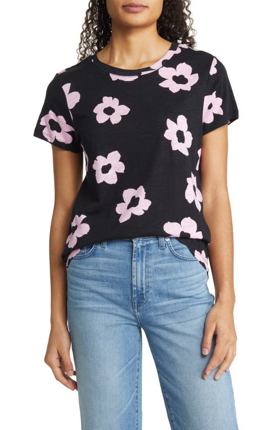 Sanctuary The Perfect Geo Print Cotton Blend Knit Top In Pink No 3