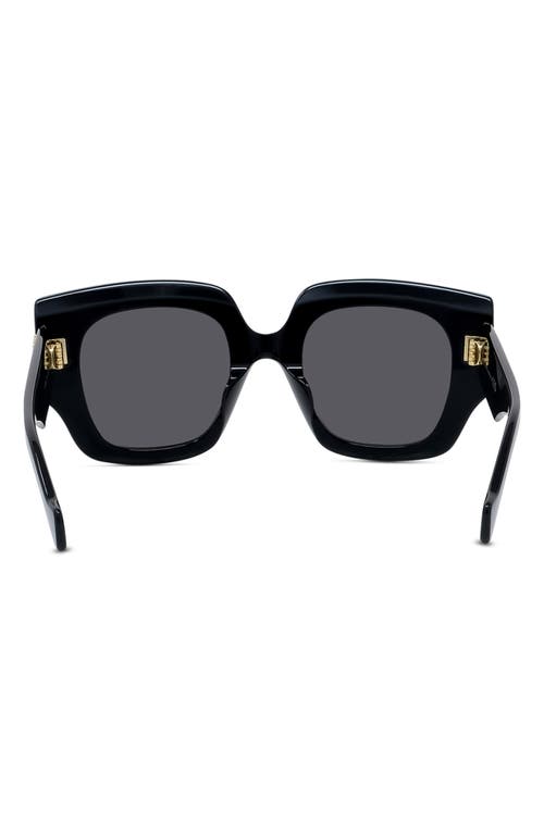 Loewe Anagram 50mm Small Geometric Sunglasses In Black