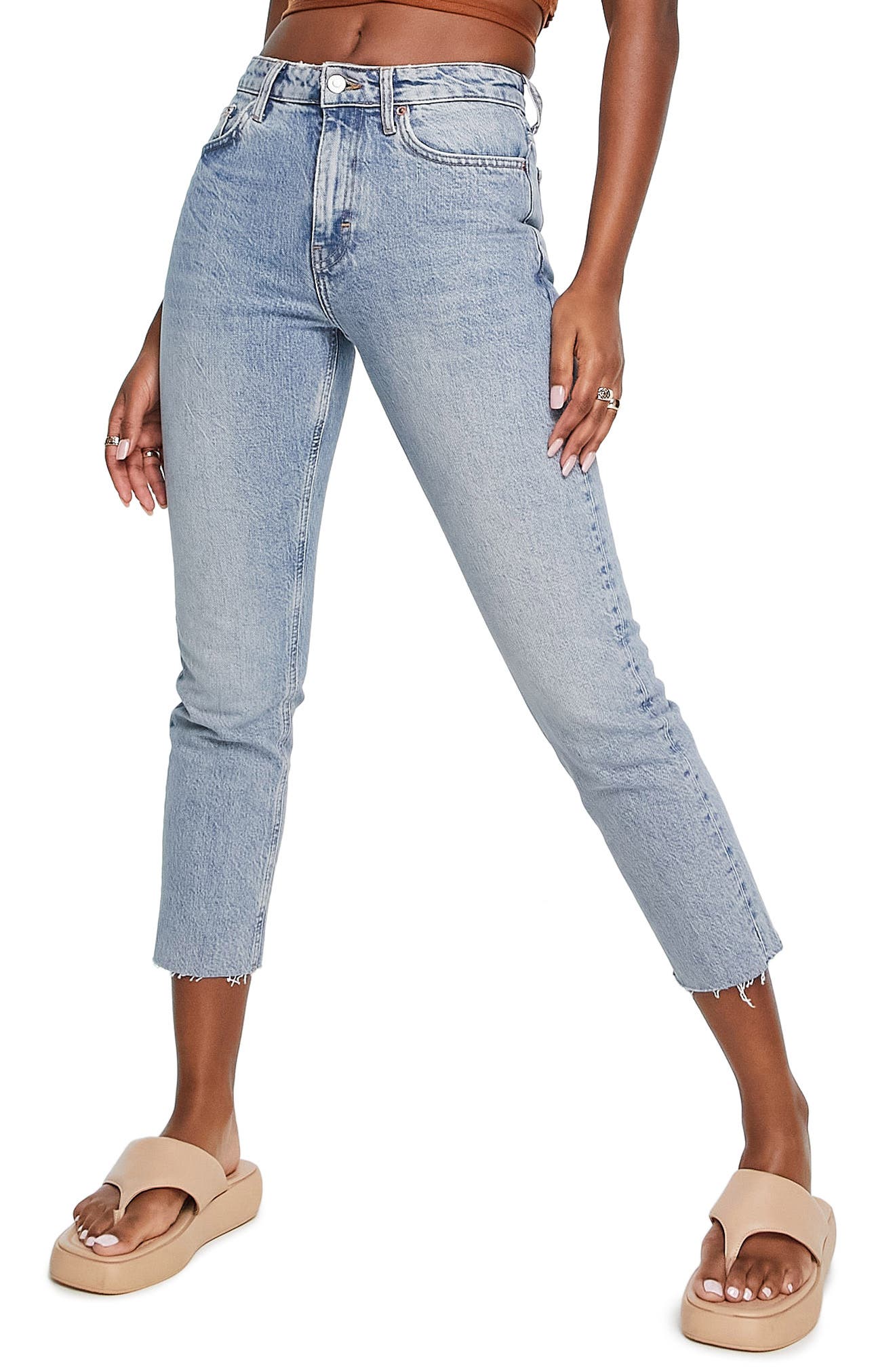 Women's High Rise White Slim Leg Jeans 10 18 20 SALE 