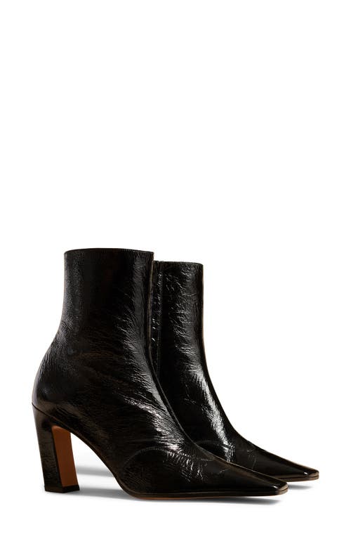 Shop Khaite Nevada Square Toe Bootie In Black