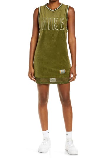 Nike Serena Design Crew Tennis Jersey Dress In Rough Green/seafoam