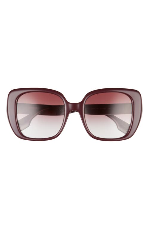 burberry 52mm Gradient Square Sunglasses in Bordeaux at Nordstrom