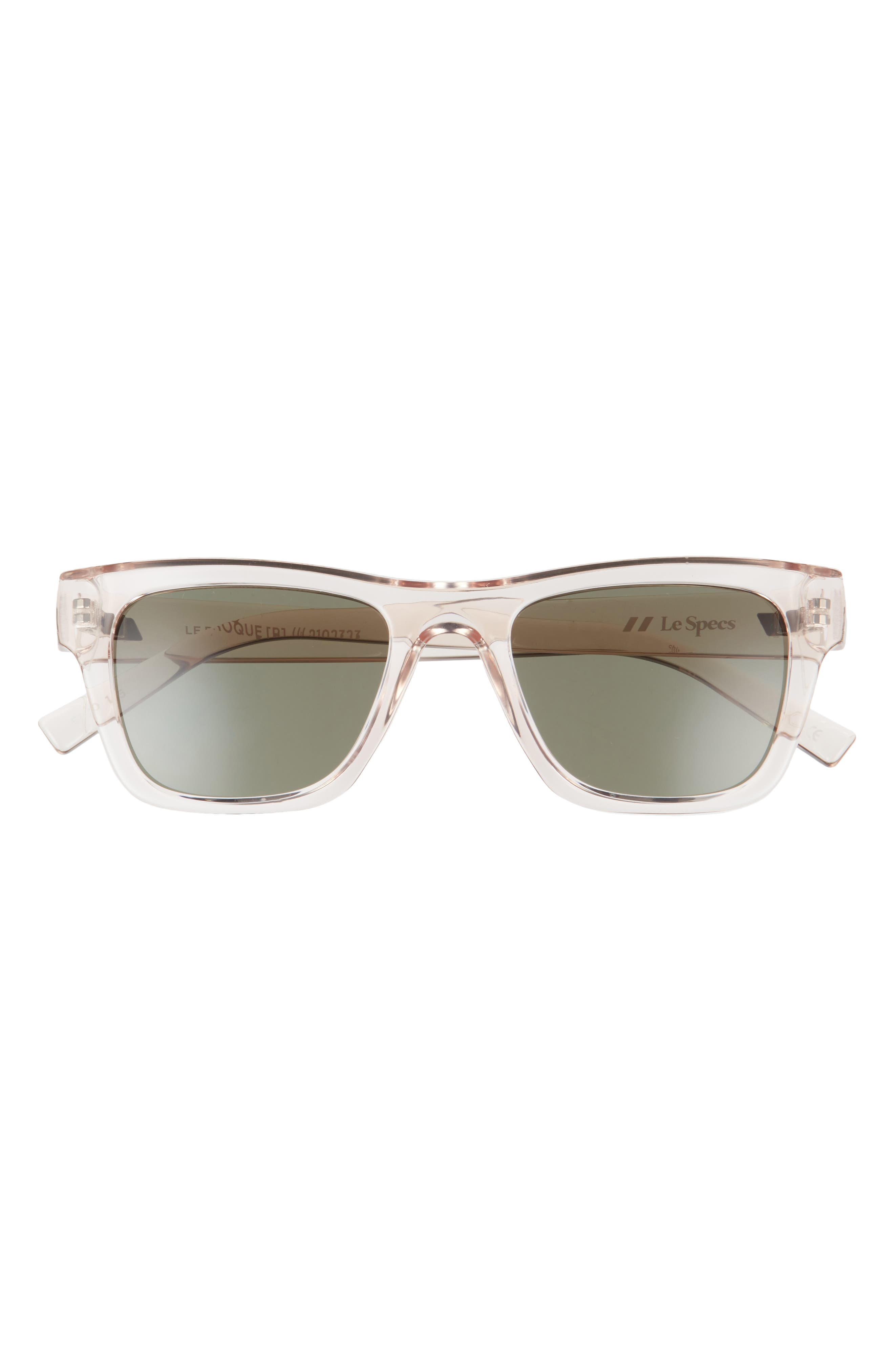 Le Specs Le Phoque 51mm Rectangular Sunglasses in Sand/Khaki Mono at Nordstrom