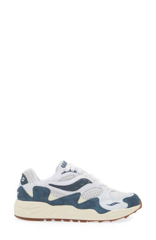 Shop Saucony Grid Shadow 2 Ivy Prep Sneaker In White/navy