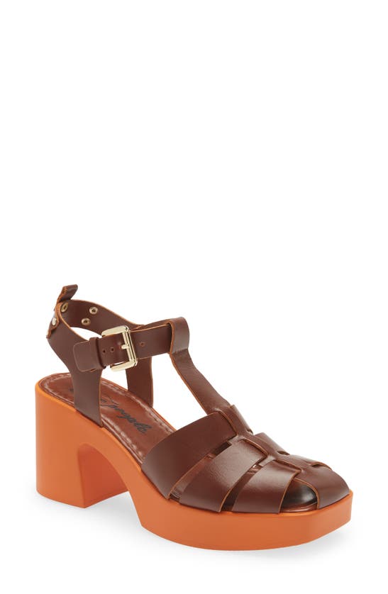 Free People Pacific Platform Fisherman Sandal In Luggage