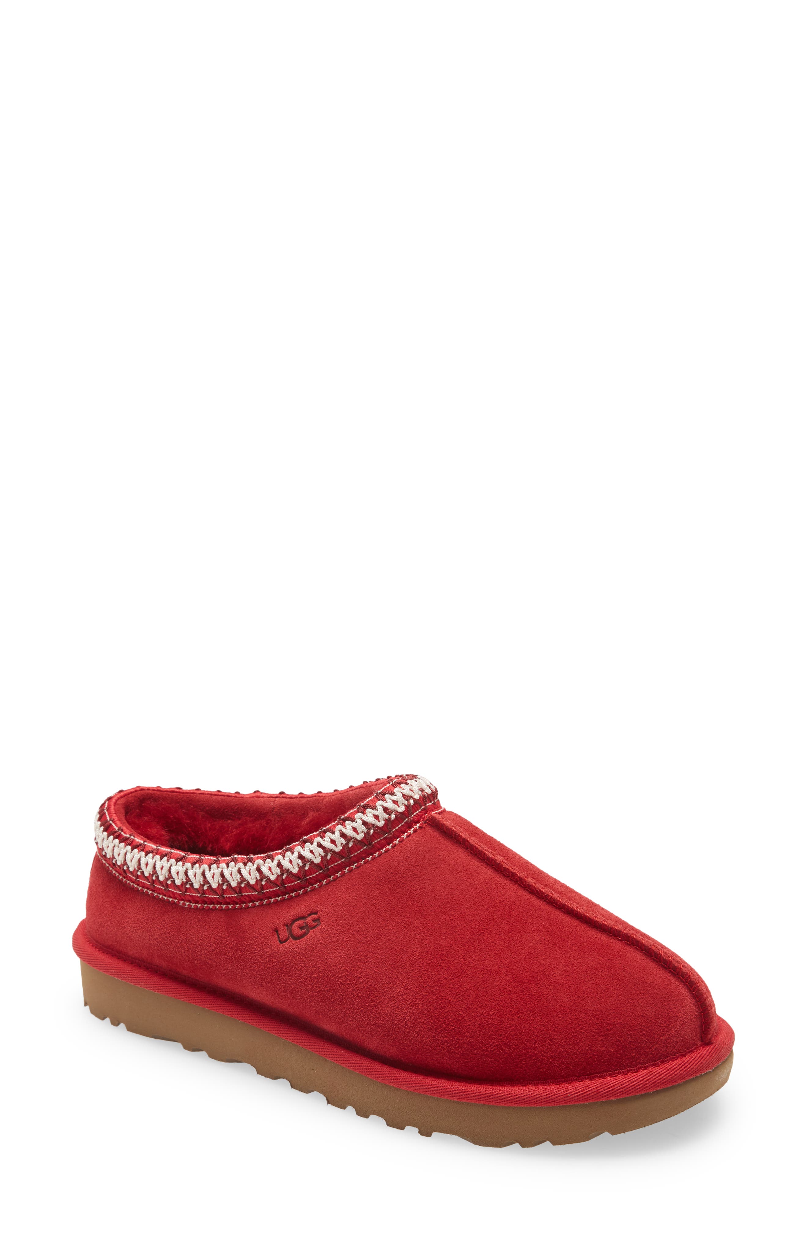 red ugg tasman slippers womens