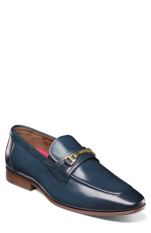 Shop Stacy Adams Glendon Moc Toe Loafer In Blue