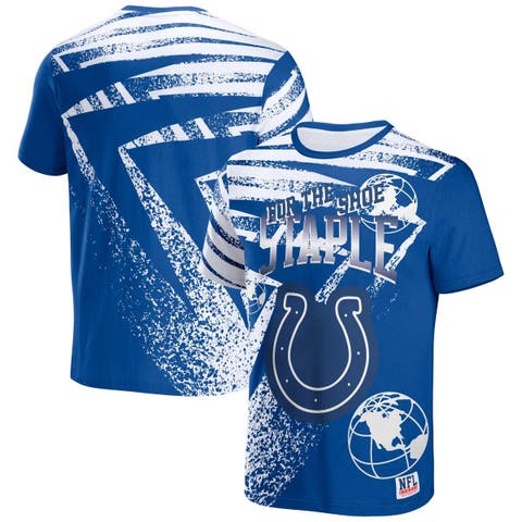 Men's Fanatics Branded Royal/White Indianapolis Colts Long and Short Sleeve  Two-Pack T-Shirt