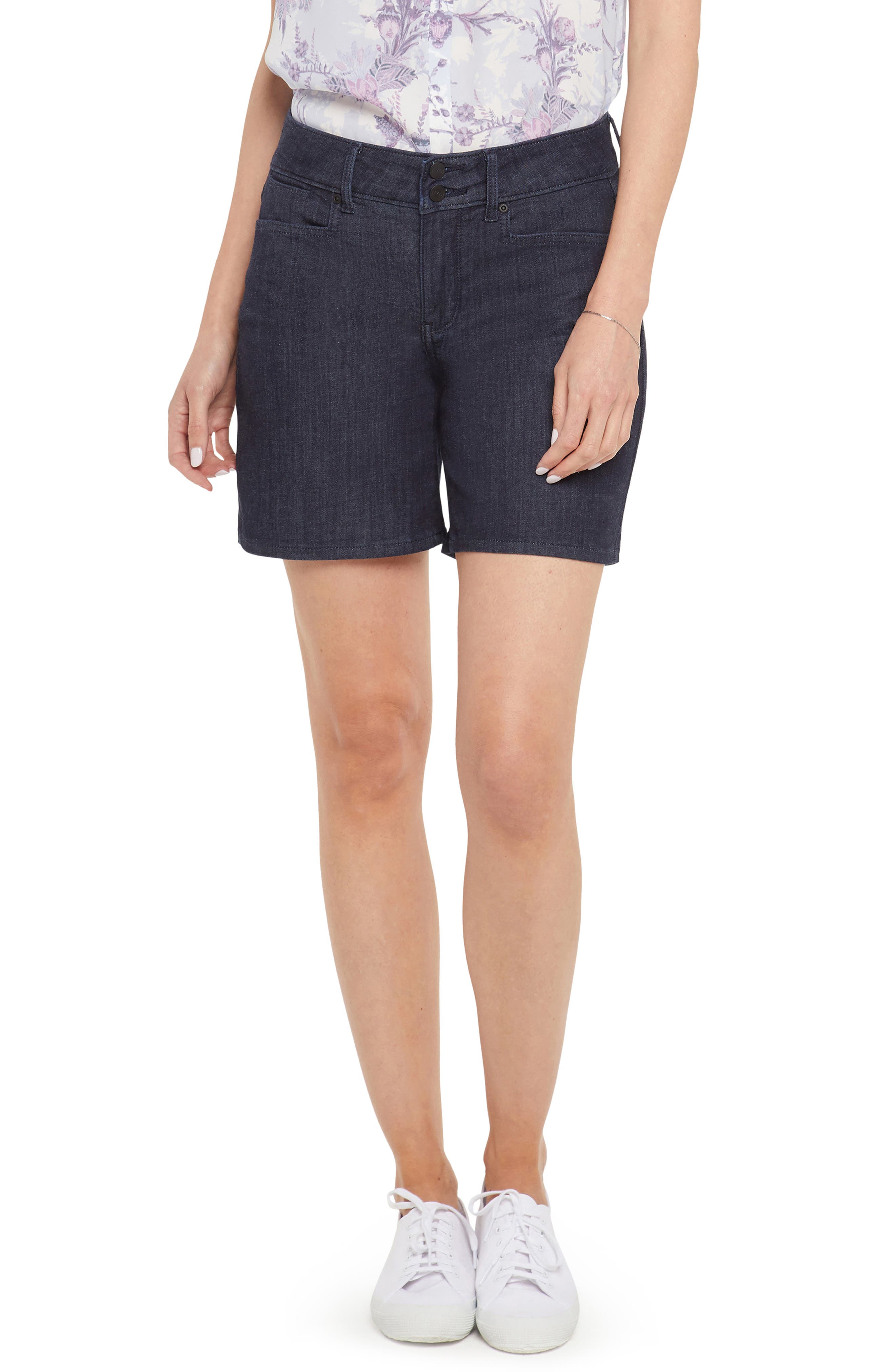 nydj linen shorts