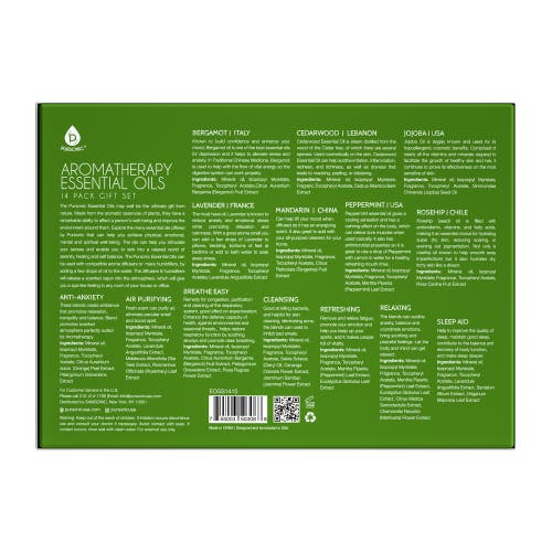 Pursonic Aromatherapy Essential Oils 14-pack Gift Set In Muticolor