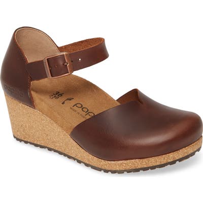 Birkenstock Mary Wedge Clog, Brown