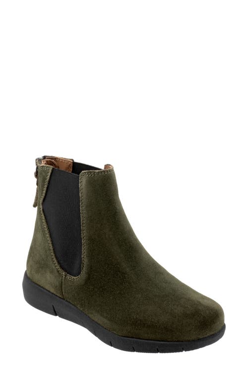 SoftWalk Albany Chelsea Boot Dark Green at Nordstrom,