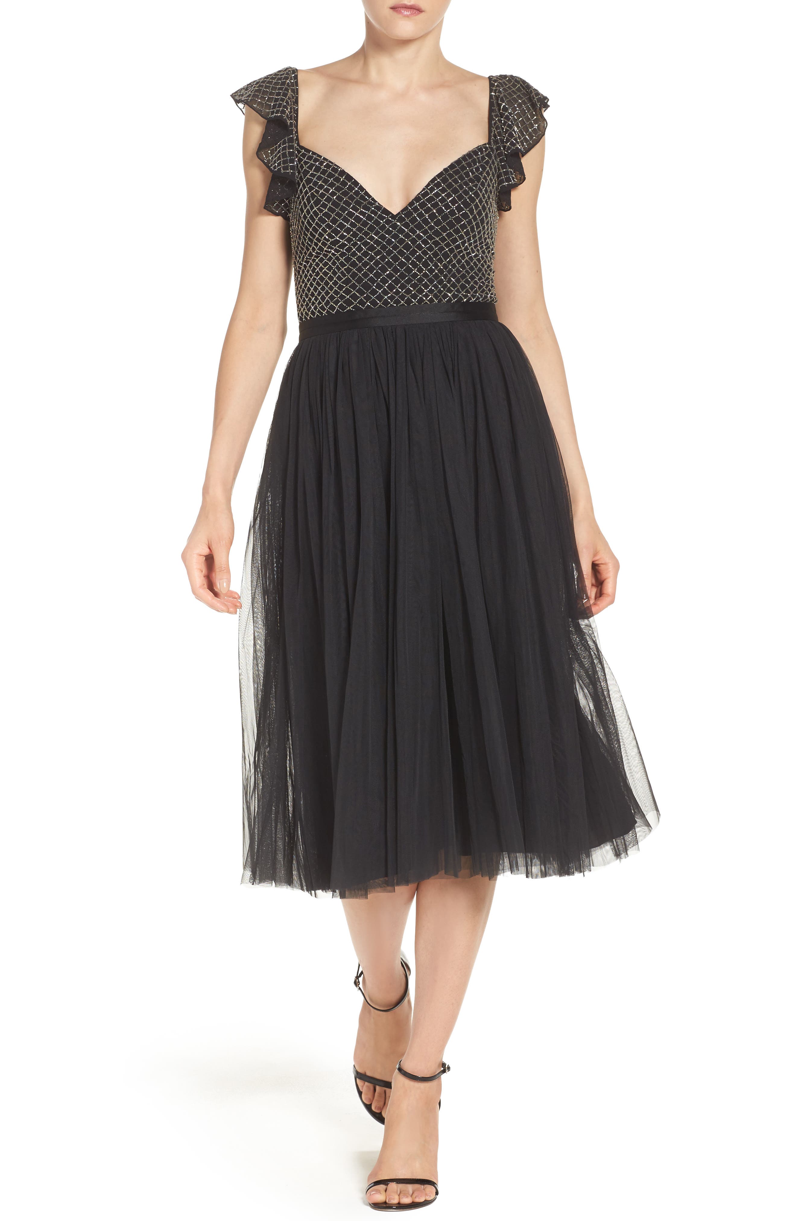 Needle & Thread Tulle Midi Dress Nordstrom