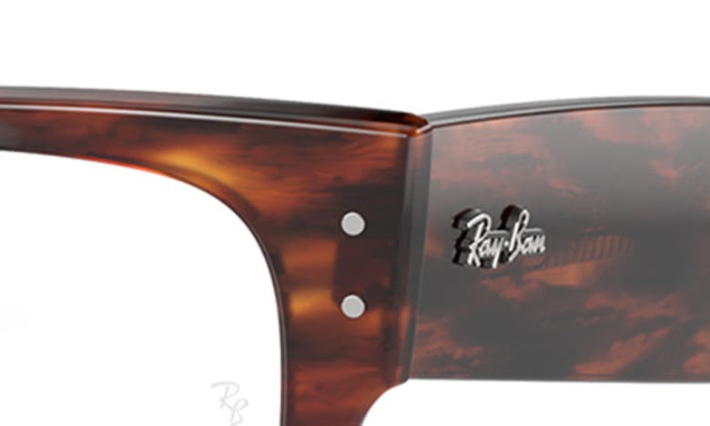 Ray Ban 51mm Square Mega Wayfarer In Striped Hava