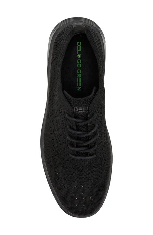 Delo Go Green Mesh Sneaker In Black/black