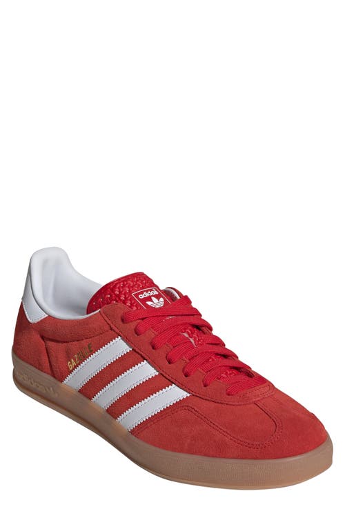 Adidas Originals Adidas Gazelle Indoor In Better Scarlet/white/gum