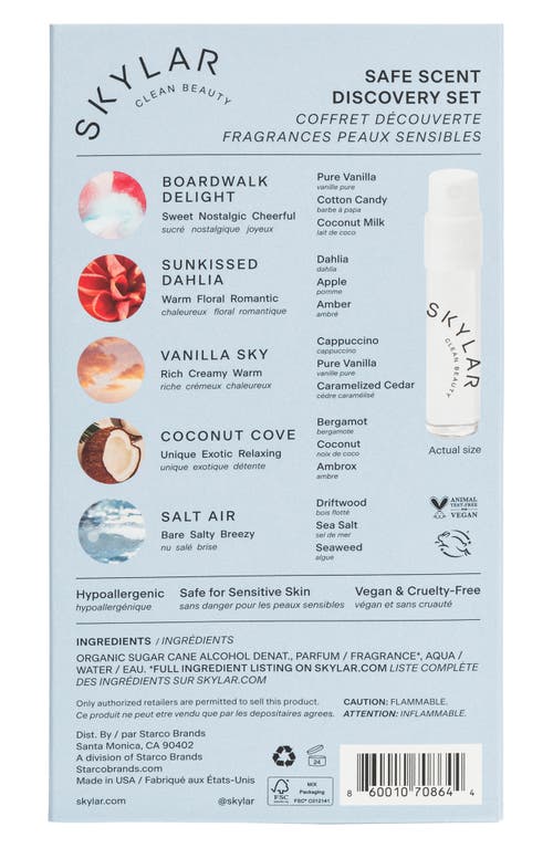 Skylar Safe Scent Eau De Parfum Discovery Set In No Color