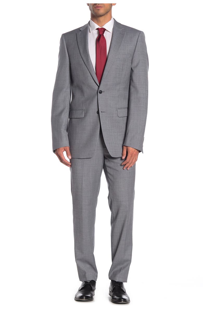 Calvin Klein Solid Medium Grey Suit Separates Pants - 30-34