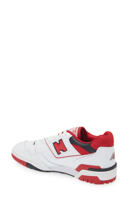 Shop New Balance 550 Basketball Sneaker In White/team Red
