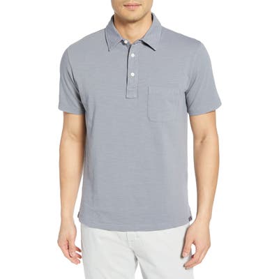 Faherty Sunwashed Regular Fit Polo, Blue