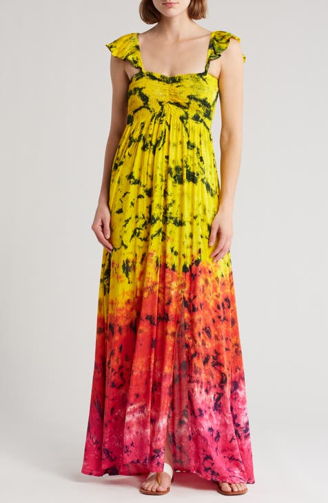 Hollie Floral Maxi Cover-Up Dress