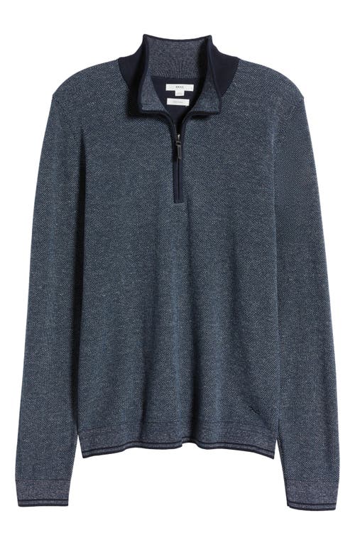 Brax Steffen Half Zip Sweater In Indigo