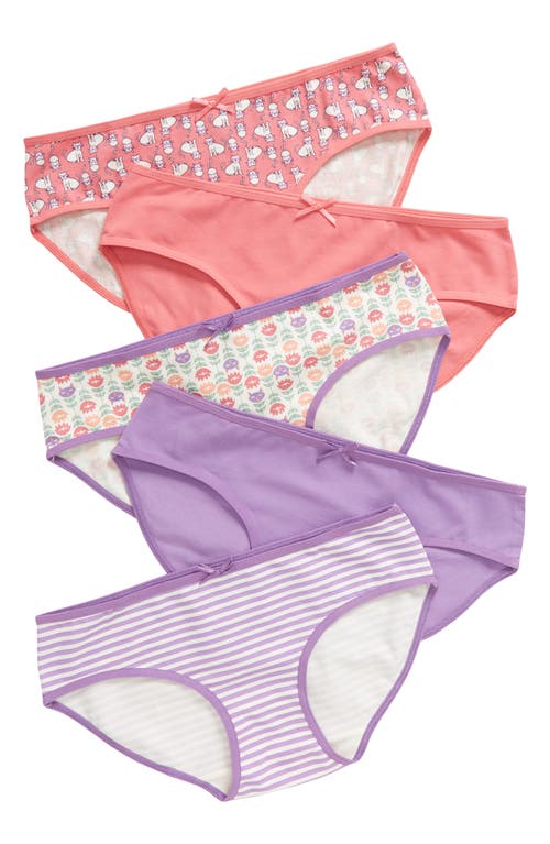 Shop Nordstrom Kids' Assorted 5-pack Hipster Briefs In Cute Cats Pack