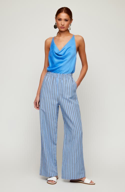 Shop Fifteen Twenty Diana Cowl Neck Camisole In Sky Blue