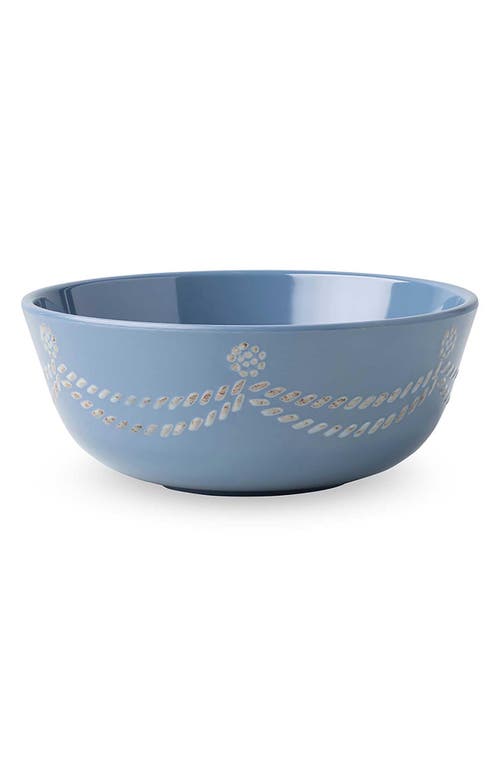 Juliska Berry & Thread Melamine Cereal/ice Cream Bowls, Set Of 4 In Chambray