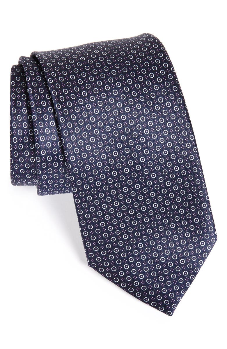 Brioni Geometric Grid Print Silk Tie | Nordstrom