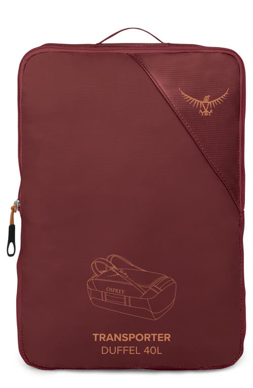 Osprey Transporter 40 Duffle Backpack in Red Mountain at Nordstrom