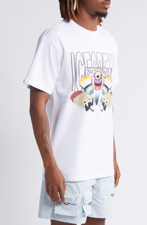 Shop Icecream The Gang Graphic T-shirt In White