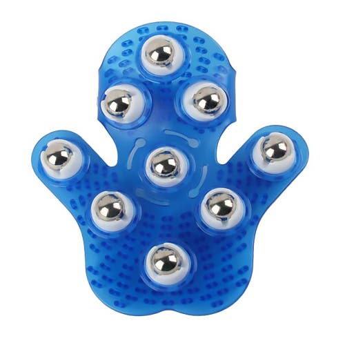 Pursonic Palm Shaped Massage Glove, Wooden Foot Massager, And Coconut Oil In Multicolor