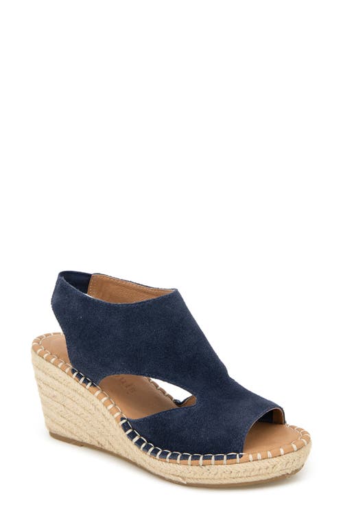 GENTLE SOULS BY KENNETH COLE Cody Espadrille Wedge Sandal Navy Suede at Nordstrom,