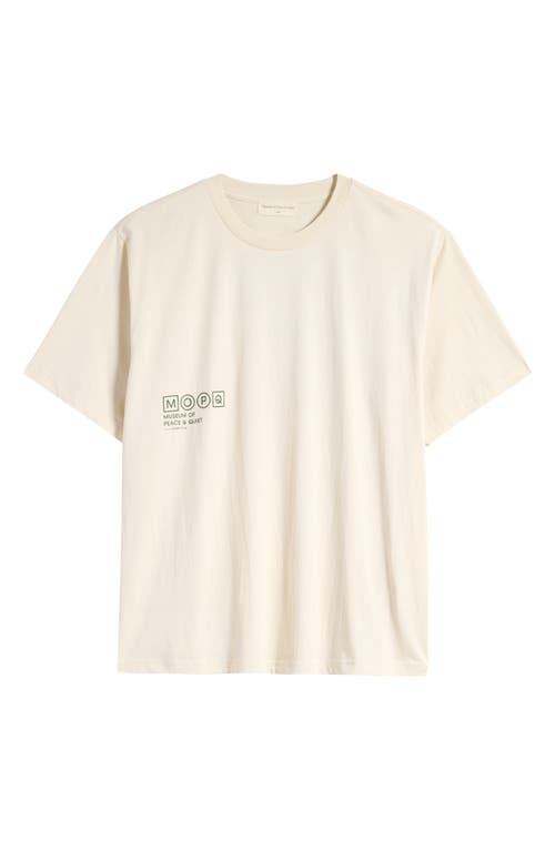 Shop Museum Of Peace And Quiet Museum Of Peace & Quiet Simple Living Graphic T-shirt In Bone