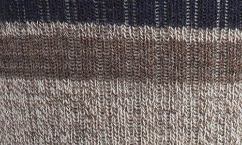 Smartwool Hike Light Cushioning Winding Trail Merino Wool Blend Crew Socks In Taupe-natural Marl