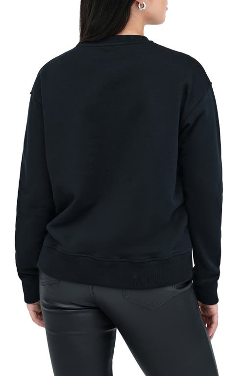 Shop Marcella Bartlett Cutout Cotton Sweatshirt In Black