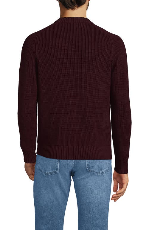 LANDS' END LANDS' END DRIFTER COTTON CREWNECK SWEATER 