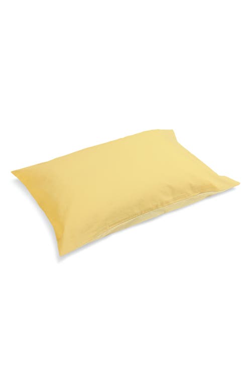 HAY Duo Pillowcase in Golden Yellow at Nordstrom, Size King