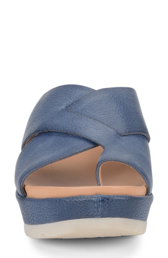 Korkease Baja Sport Slide Sandal In Navy Leather ModeSens
