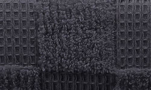 Brooks Brothers Waffle Terry 4-piece Turkish Cotton Bath Towel Set In Anthracite