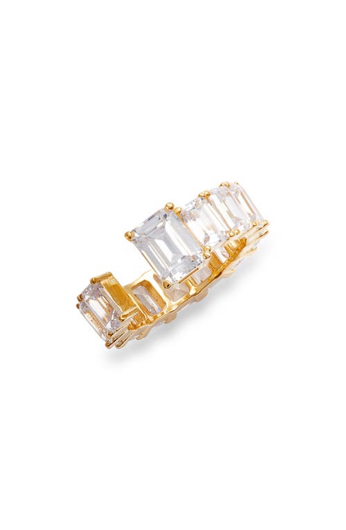 Open Cubic Zirconia Band in Gold