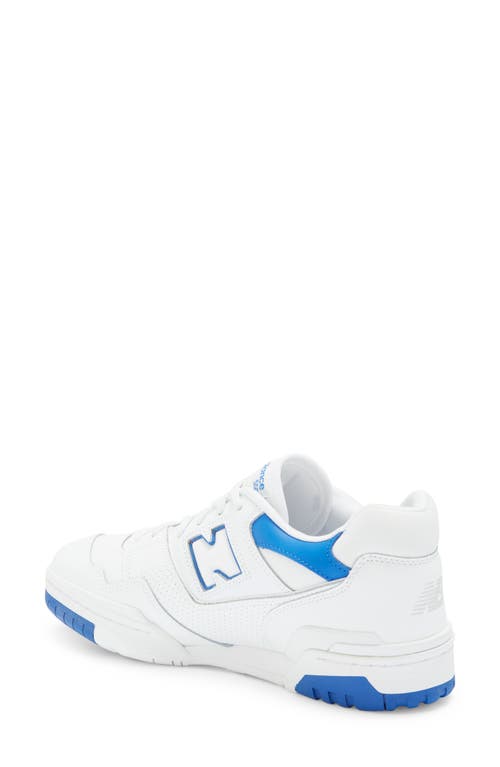 Shop New Balance 550 Basketball Sneaker In White/cobalt