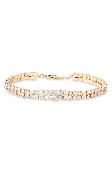 CZ Double Row Tennis Bracelet