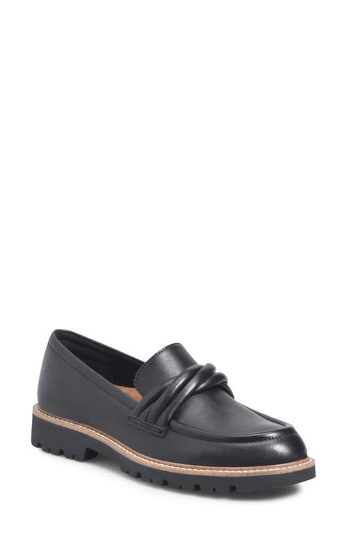 Shop Comfortiva Lilac Lug Sole Loafer In Black